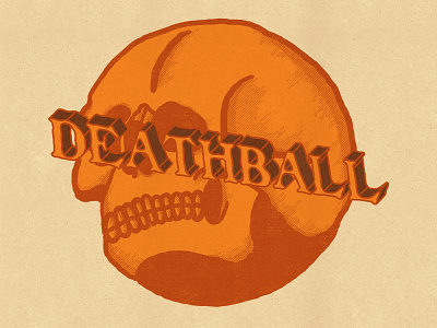 DEATHBALL abstract art artist artwork branding design drawing drawingart illustration logo vector vintage