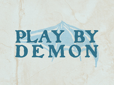 PLAY BY DEMON | type abstract art artist artwork branding design draw drawing drawingart drawings dribbble hieif illustration logo vector vintage vintage design