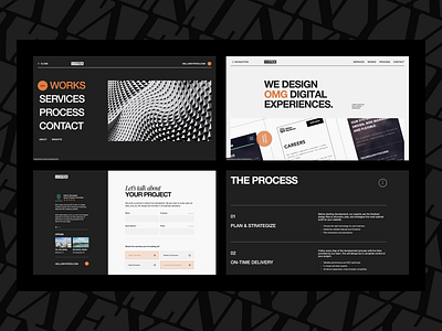 Agency Website Design agency branding ui web web design webflow