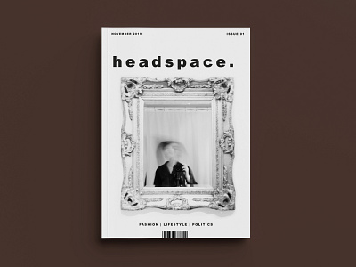 headspace. magazin branding cover design fashion lifestyle magazine magazine cover magazine design mockup photography photoshop politics