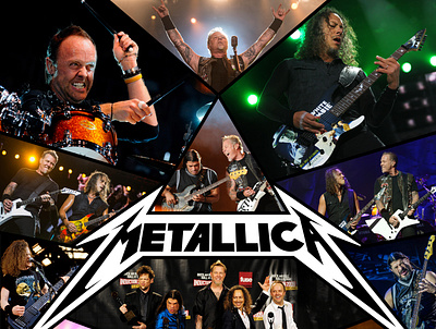 Metallica Poly Band Poster band banner branding concert design designs illustration logo metallica photoshop polygon poster poster art rock wallpaper