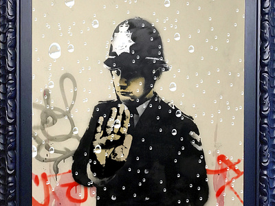 Banksy Graffiti DiPleinized - Tiksy 004 banksy creative canvas digital diplein douyin painting tiktok 抖音