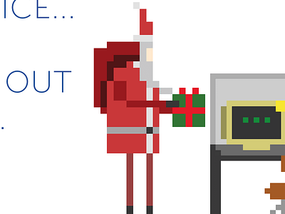 Holiday Gift illustration pixel art
