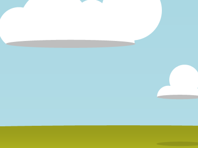 Clouds over the hills clouds grass illustration