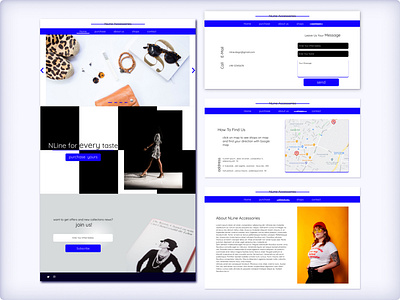 Nline accessories - web design
