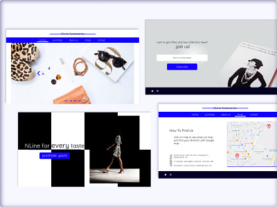 Nline accessories - web design branding design figma layout photoshop ui ui ux ui design ux webdesign website concept website design