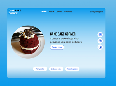 Cake bake corner landingpage