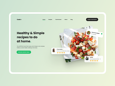Cookin - Cook anything with Cookin food recipes ui ui design