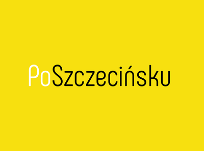 PoSzczecińsku - logo brand brand identity branding design flat graphic design illustrator logo minimal poland polska poszczecińsku symbol szczecin