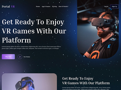 VR - Landing Page