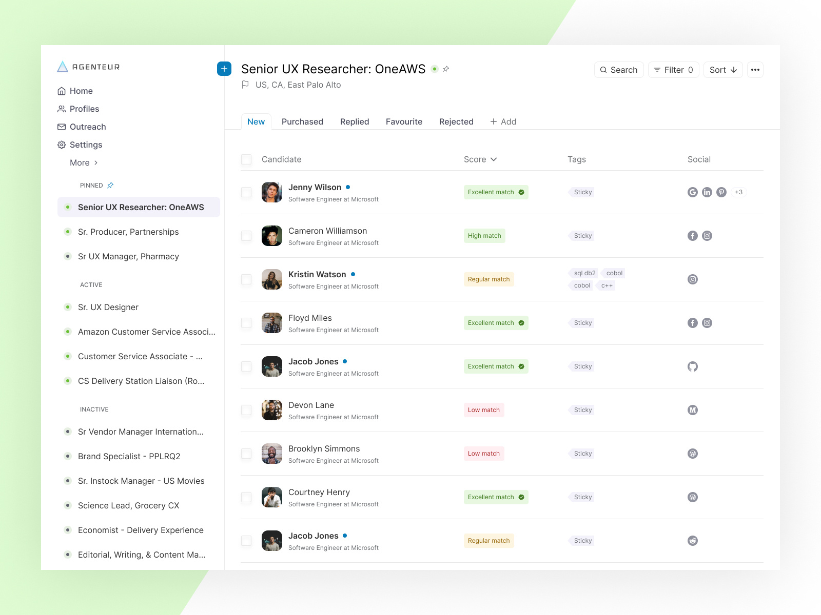 Job Portal - Candidates list by Krishna Khandelwal on Dribbble