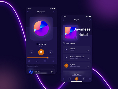 Music Player app design figma glassmorphism music player ui uiux