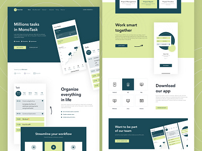 MonoTask - Streamline your Task design figma monotask task taskmanagement uiux website