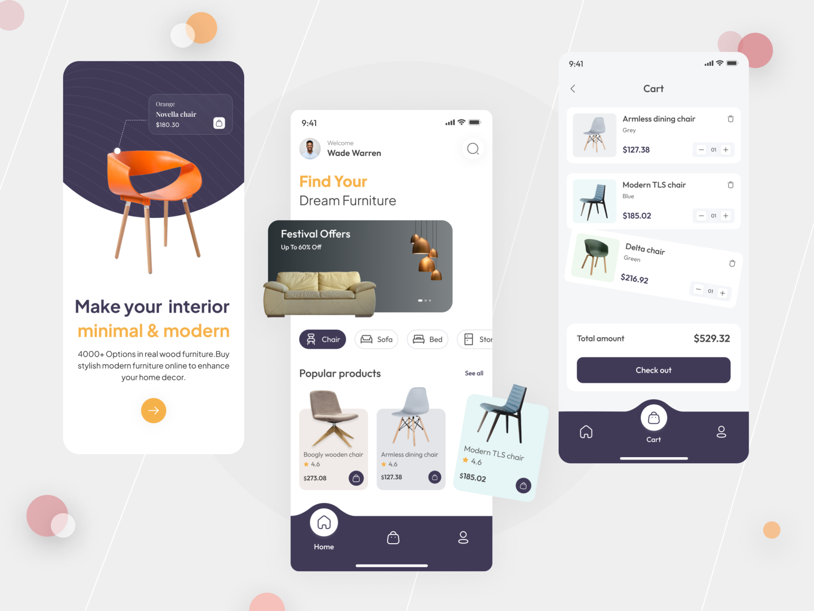 Furniture App by Krishna Khandelwal on Dribbble