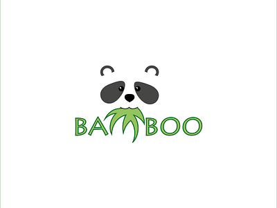 Bamboo Logo 50dailylogochallenge 50daylogochallenge animal bamboo cute dailylogochallenge flat illustrator logo panda vector