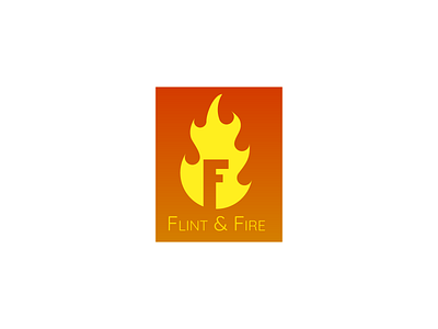 Daily Logo Challenge - Flint and Fire 50dailylogochallenge 50daylogochallenge dailylogochallenge fire flame flat hot illustrator logo red vector yellow