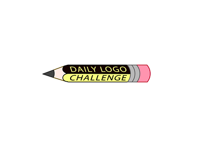 Daily Logo Challenge - Pencil Logo 50dailylogochallenge 50daylogochallenge dailylogochallenge flat illustrator logo logodlc minimal vector