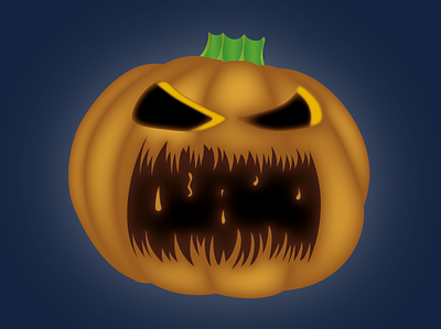 Halloween Pumpkin halloween halloween design illustration illustrator pumpkin scary spooky vector weekly warm up weeklywarmup
