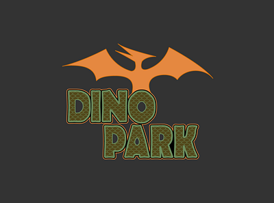 Daily Logo Challenge - Dino Park 50dailylogochallenge 50daylogochallenge daily logo daily logo challenge dailylogochallenge dino dinosaur flat jurassic logo prehistoric