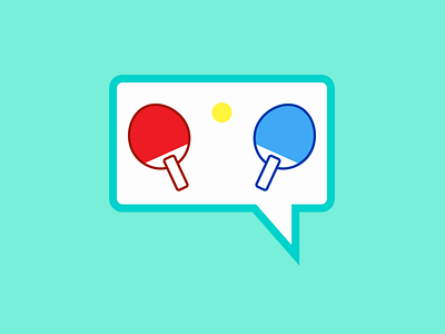 Daily Logo Challenge - Ping Pong Messenger App