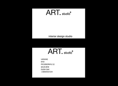ART.studio*- interior design studio graphic design logo logotype