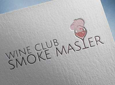 Smoke master design logo minimal vector