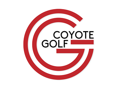 Coyote golf coyote design golf logo minimal vector