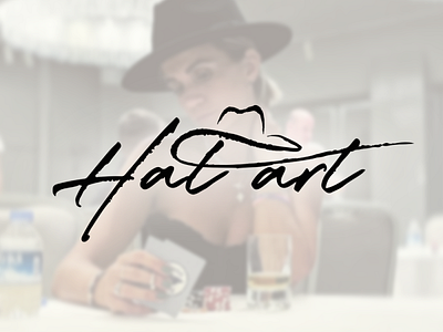Hat Art logo https://www.instagram.com/hat4art branding logo minimal
