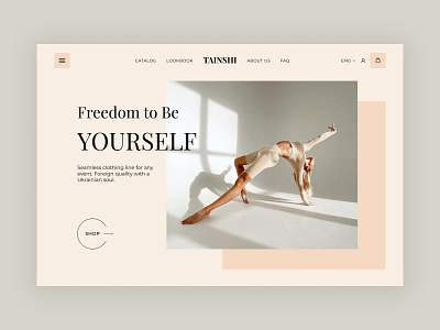 TAINSHI ecomerce ecommerce design ecommerce shop fashion design homepage design landing ui ux web web design