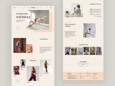 TAINSHI - Landing page design ecomerce fashion design homepage landing landingpage ui ux web webdesign