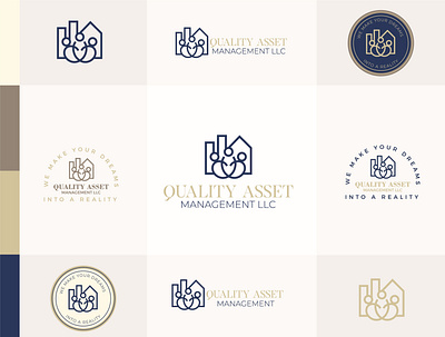 QAM Logo branding branding design business company corporation design house logo people vector