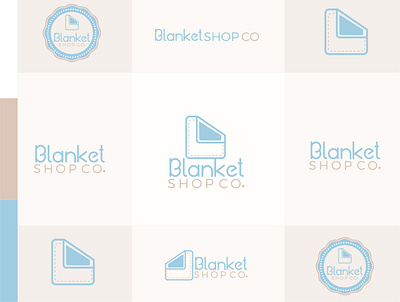 Blanket Shop Co. branding design business etsy logo vector