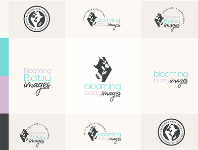 Blooming Baby. baby branding design business design logo woman