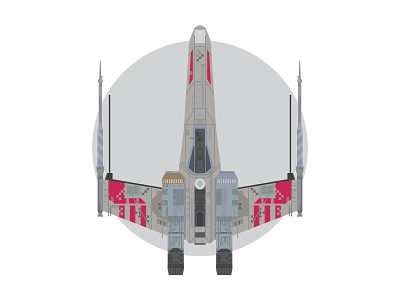 X-Wing book death falcon film icon illustration movie space ship star star wars vector