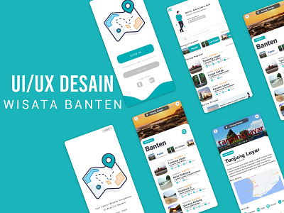 WISATA BANTEN V2 app banten banten indonesia design illustration serang serang banten ui ui ux