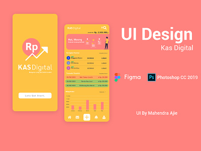 KAS DIGITAL app banten banten indonesia design illustration serang serang banten typography ui ui ux