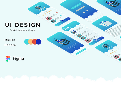Reaksi Laporan Warga app banten banten indonesia design illustration serang serang banten typography ui ui ux