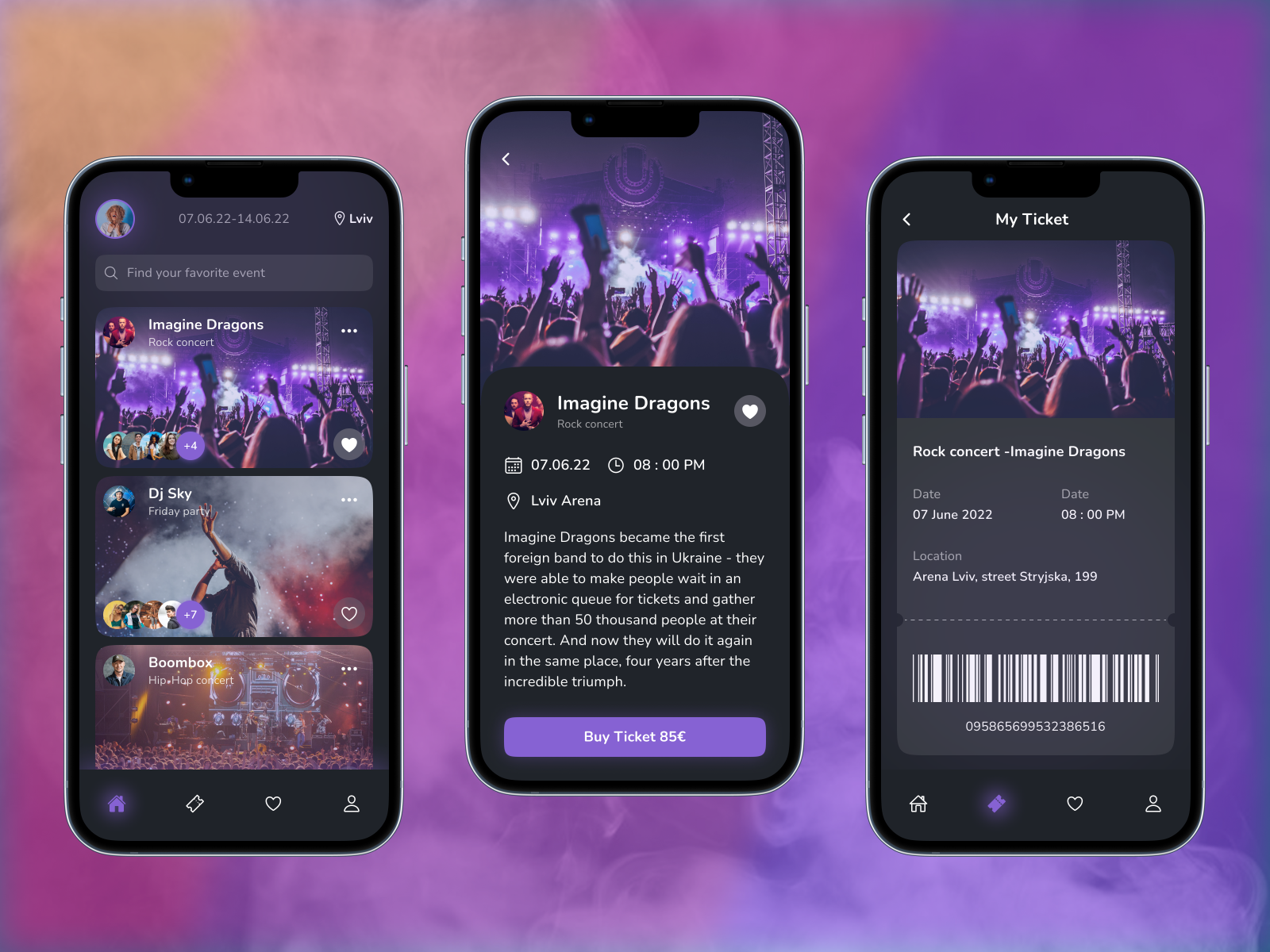 Event App Concept by Yurii Nykol on Dribbble