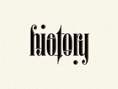History ambigram history