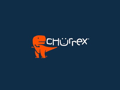 Churrex logo tyrannosaurus