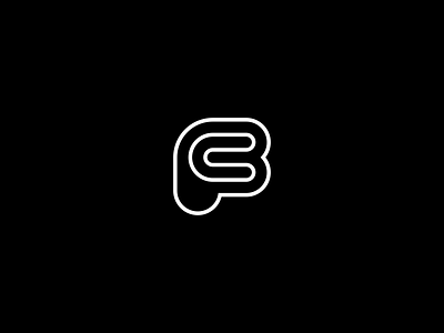 CF - Monogram black c cf design f logo logodesign monogram negative rounded