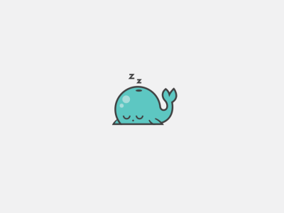 Wake up a whale animation gif graphic design icon illustration loop motion design motion graphics
