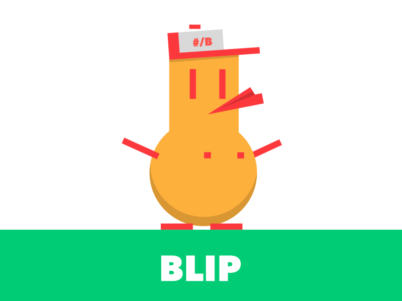 BLIP animation bird character duck gif illustration loop motion design motion graphics