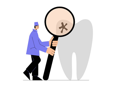 Vectober 08: Teeth art branding design flat icon illustration illustrator logo minimal vector