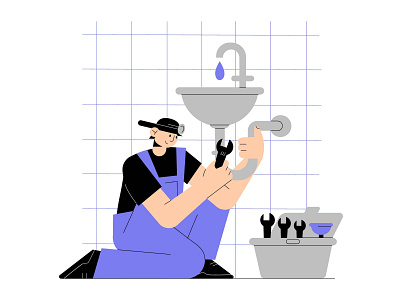 Vectober 18: Trap design flat graphic design illustration illustrator inktober2020 minimal plumber trap vectober2020 vector