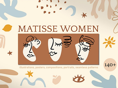 Matisse women branding design flat graphic design illustration illustrator logo matisse minim minimal vector women
