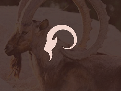 Modren Logo of Wild Mountain Goat. branding icon logo