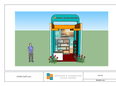 DESIGN BOOTH EVENT/ 3X3 3d booth company design event google sketchup illustration pameran sketchup