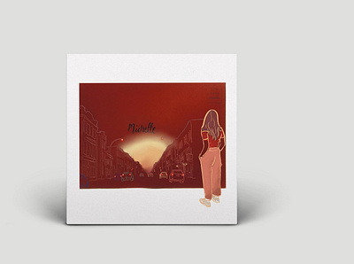 "Memories of Michelle" Album Cover Mockup album art album cover album cover design branding design minimal mockup portfolio process