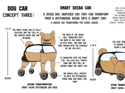 Dog Car Concept 3 Brainstorm brainstorm branding design dog illustration illustration minimal mockup portfolio process vector